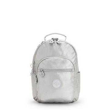 Kipling Seoul Small Metallic Tablet Laptopväska Silver | SE 1514KO